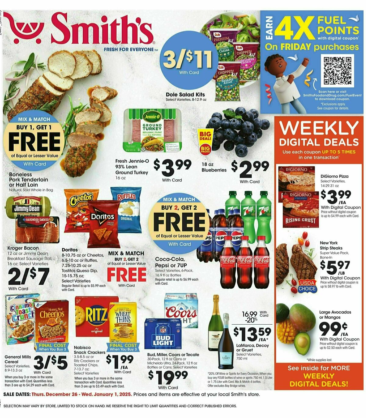 Smith's Weekly Ad from December 26