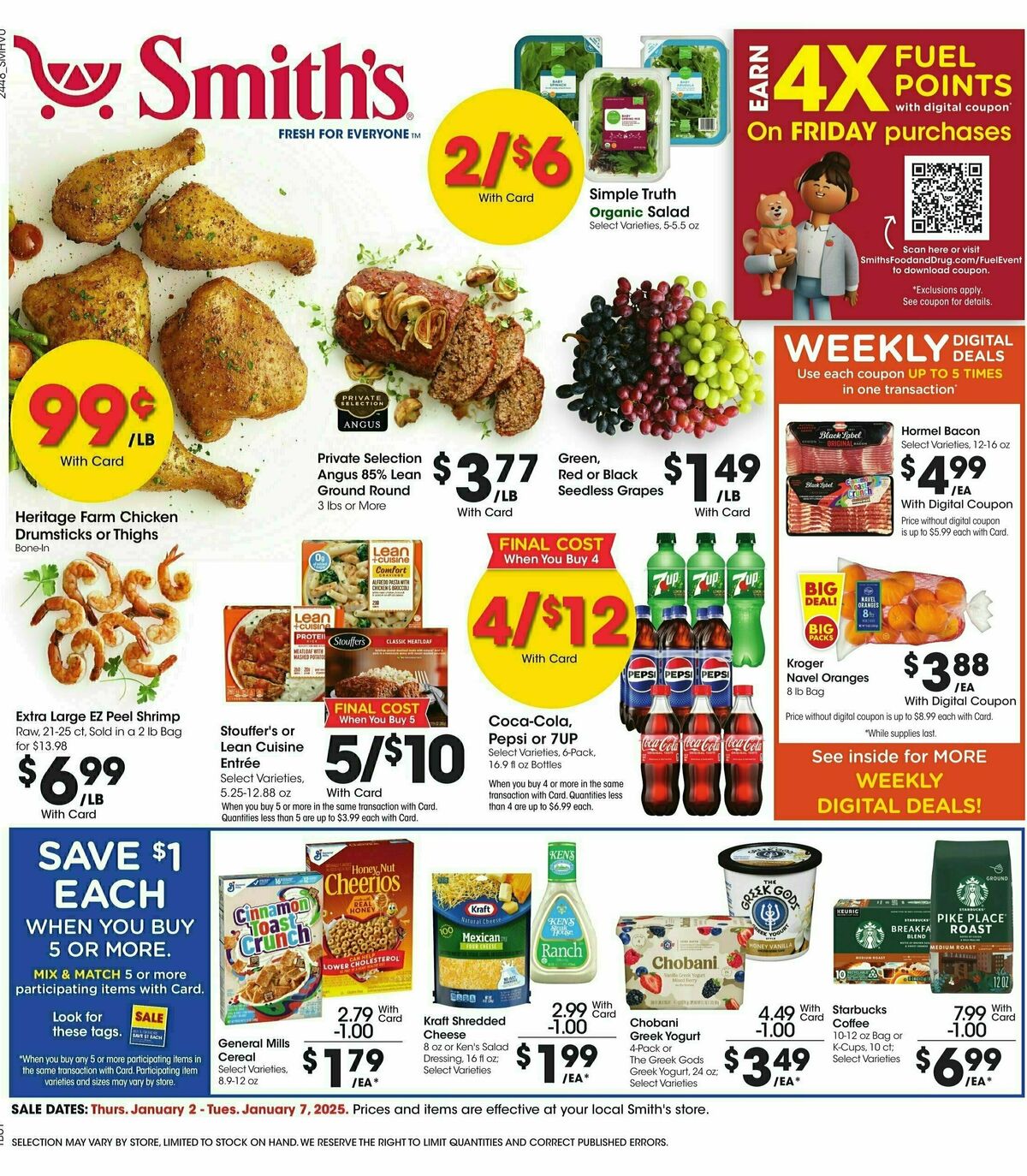 Smith's Weekly Ad from January 2