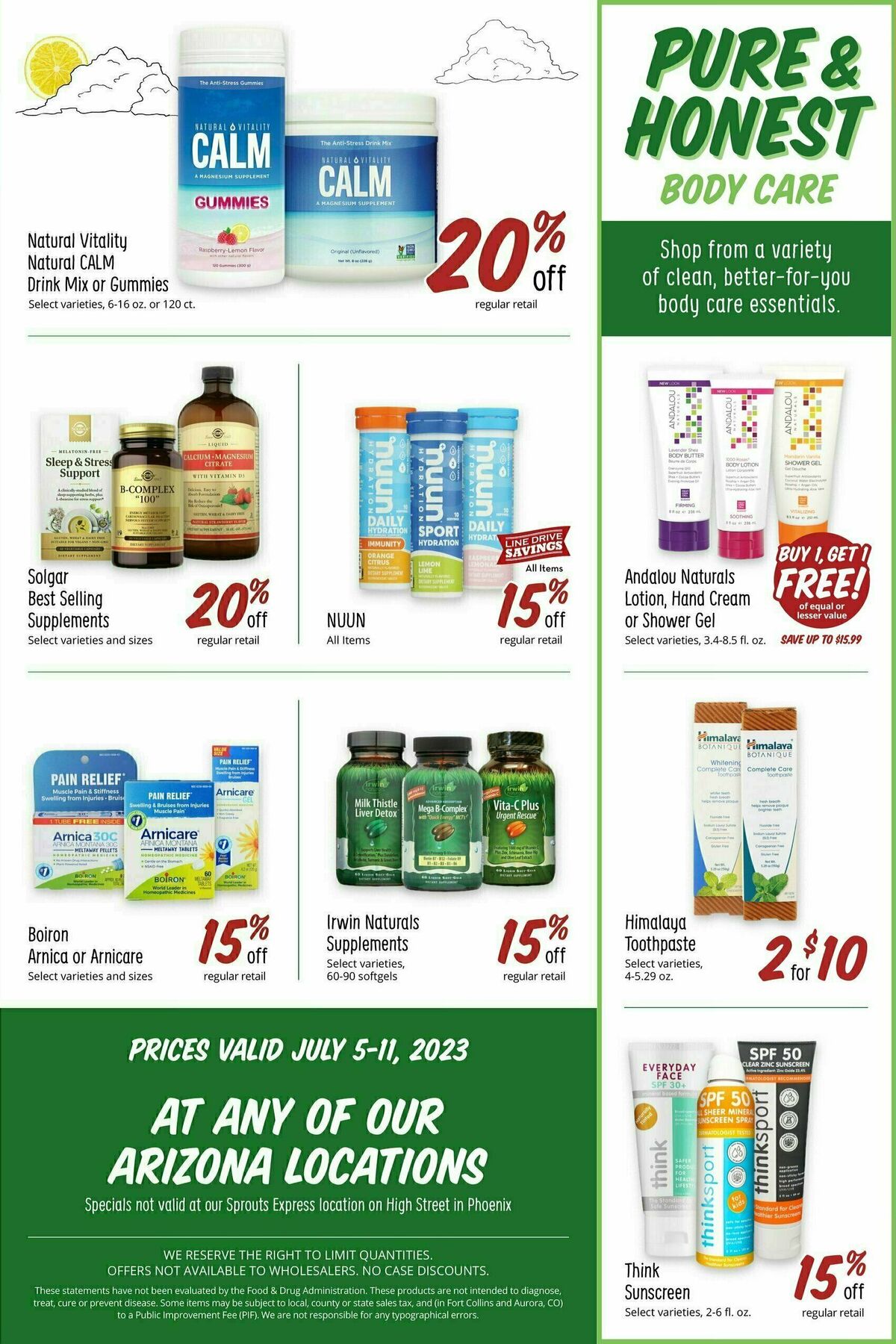 Sprouts Farmers Market Weekly Ad from July 5