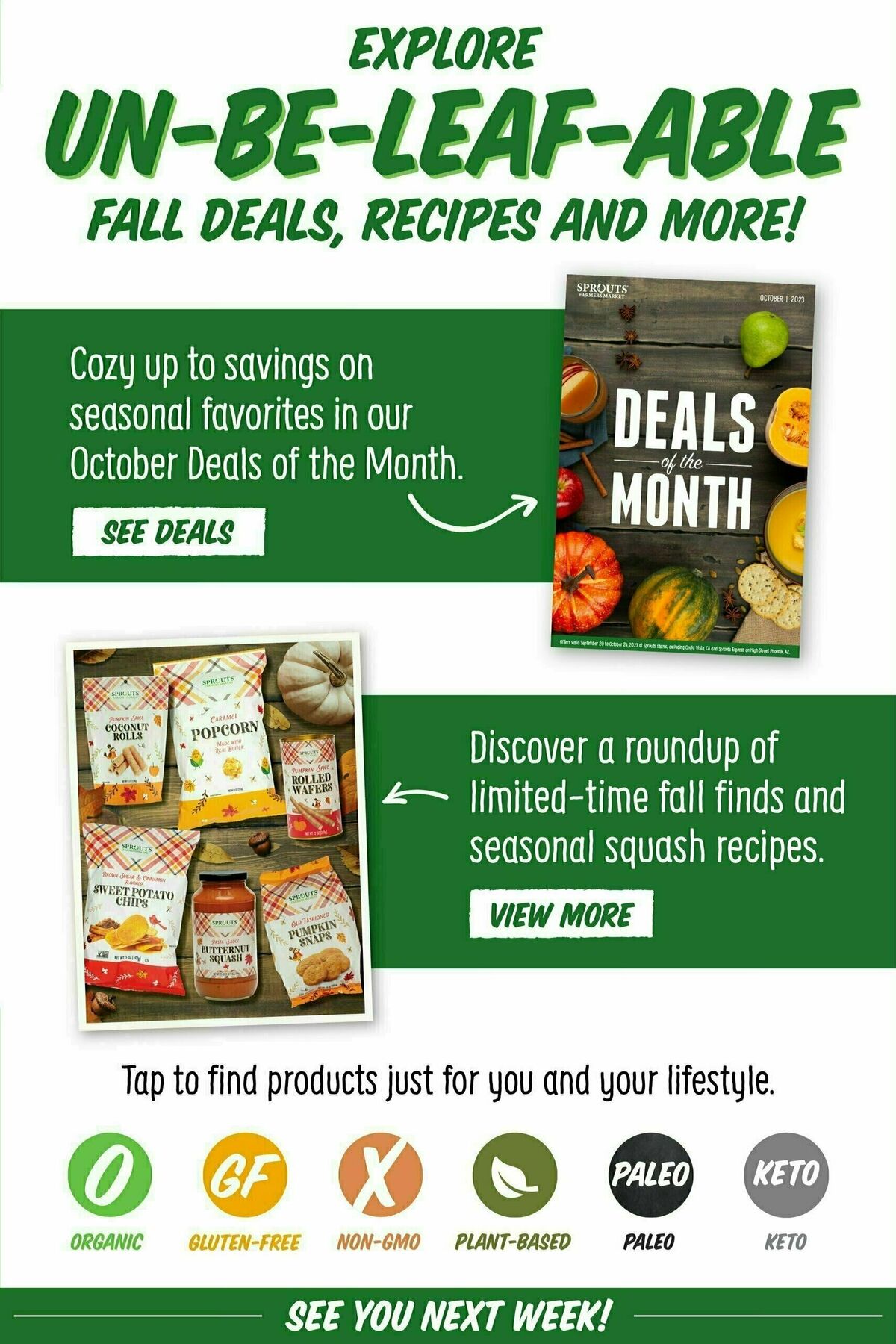 Sprouts Farmers Market Weekly Ad from October 18