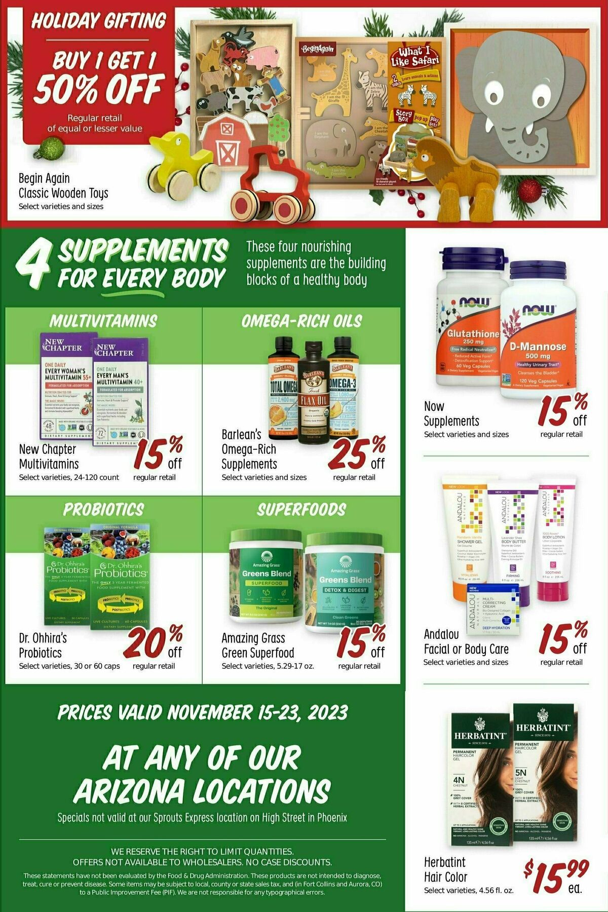 Sprouts Farmers Market Weekly Ad from November 15