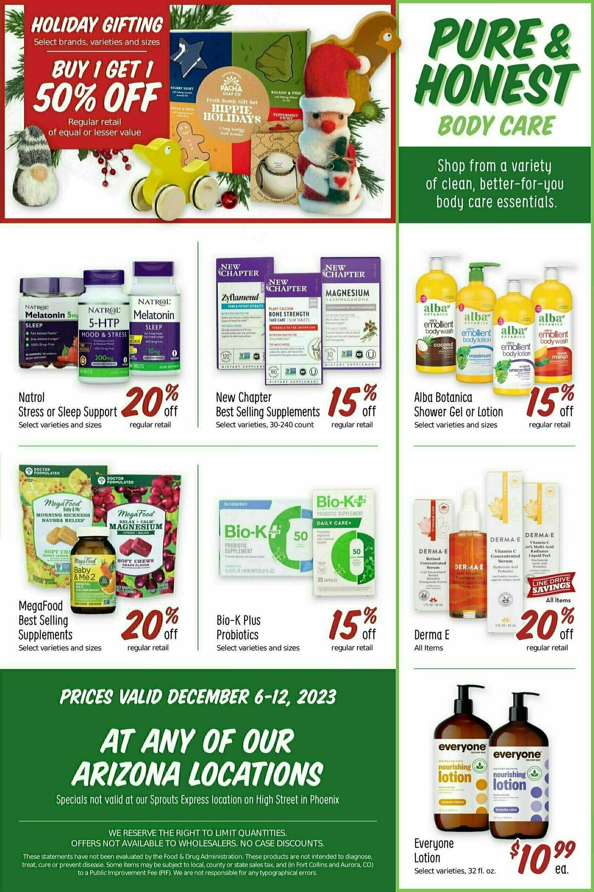 Sprouts Farmers Market Weekly Ad from December 6