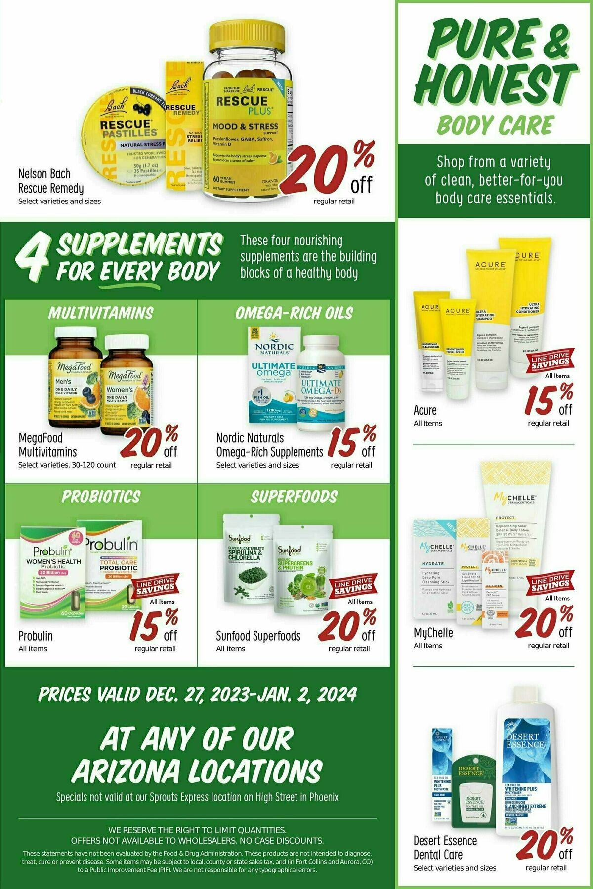 Sprouts Farmers Market Weekly Ad from December 27