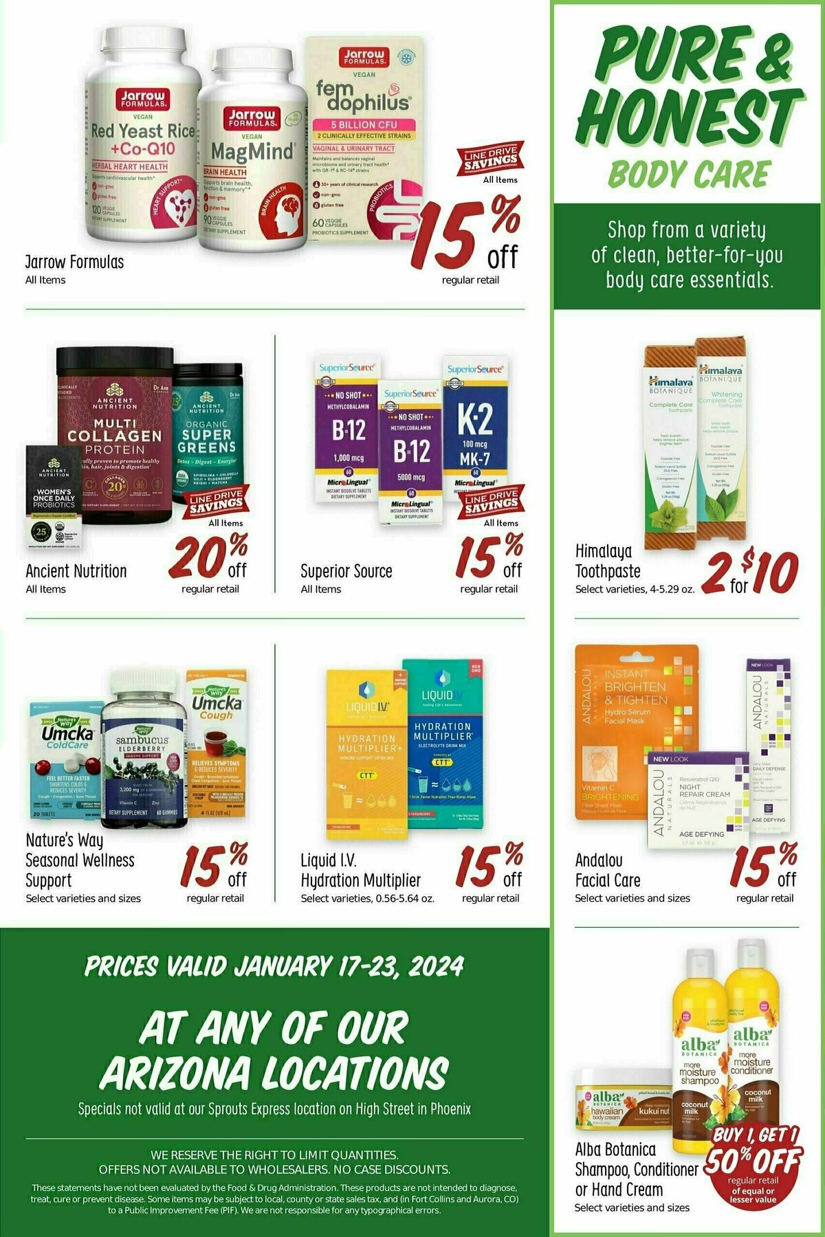 Sprouts Farmers Market Weekly Ad from January 17