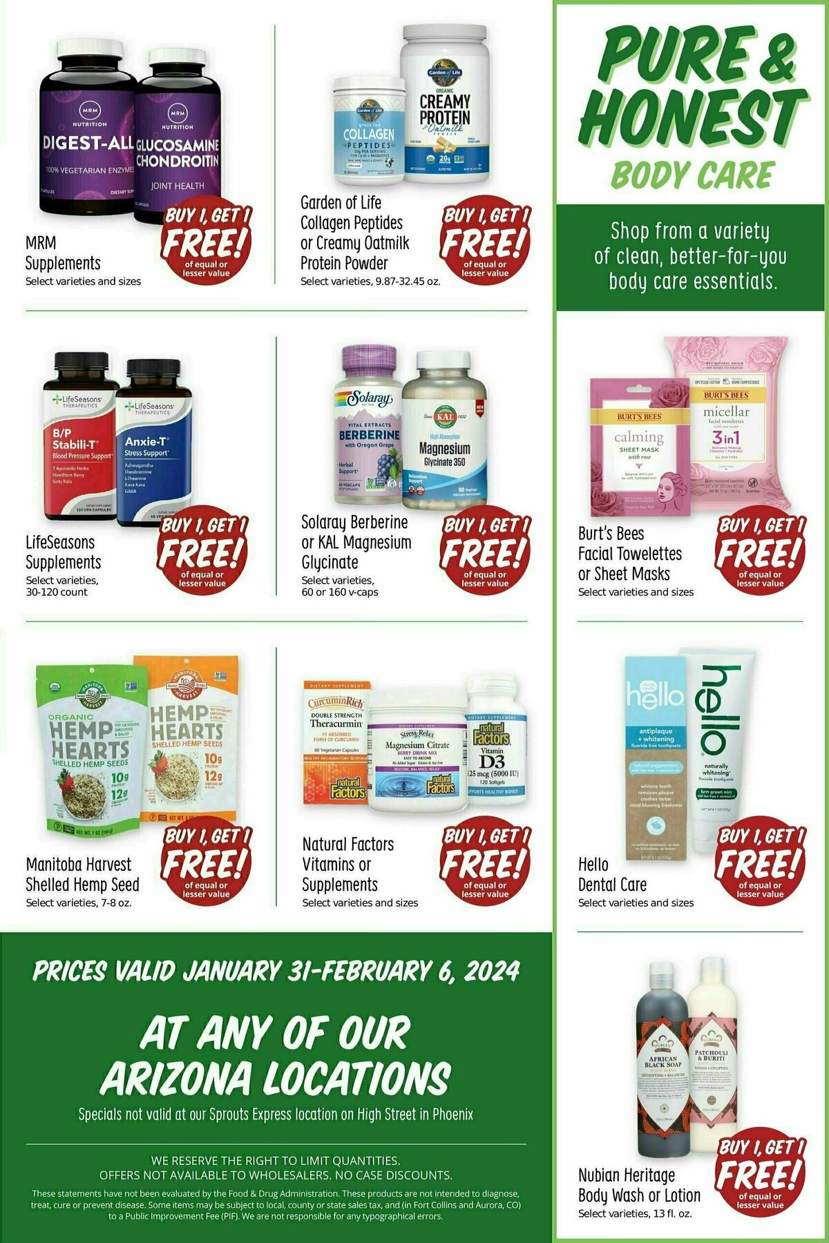 Sprouts Farmers Market Weekly Ad from January 31