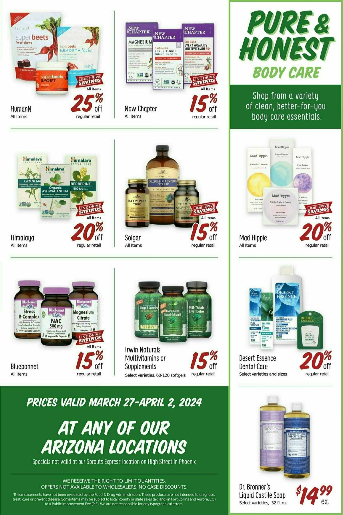 Sprouts Farmers Market Weekly Ad from March 27