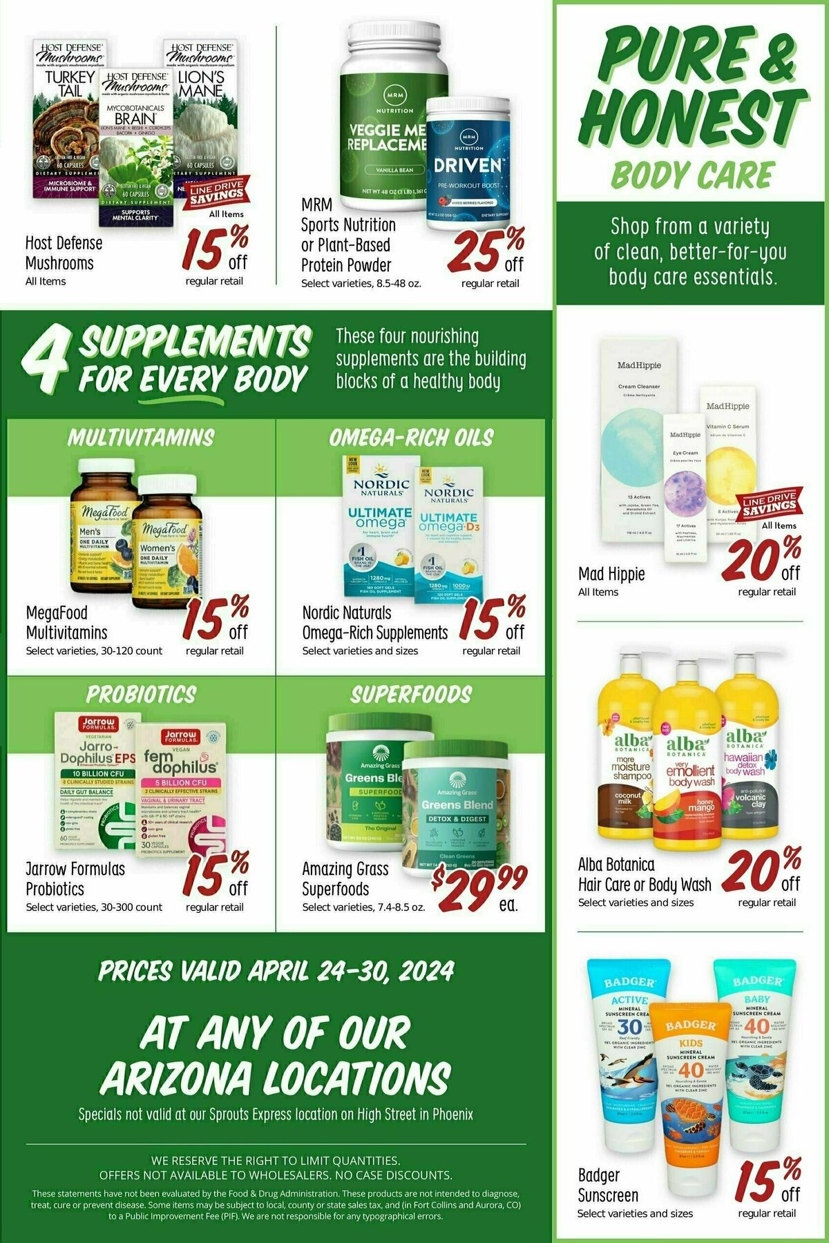 Sprouts Farmers Market Weekly Ad from April 24