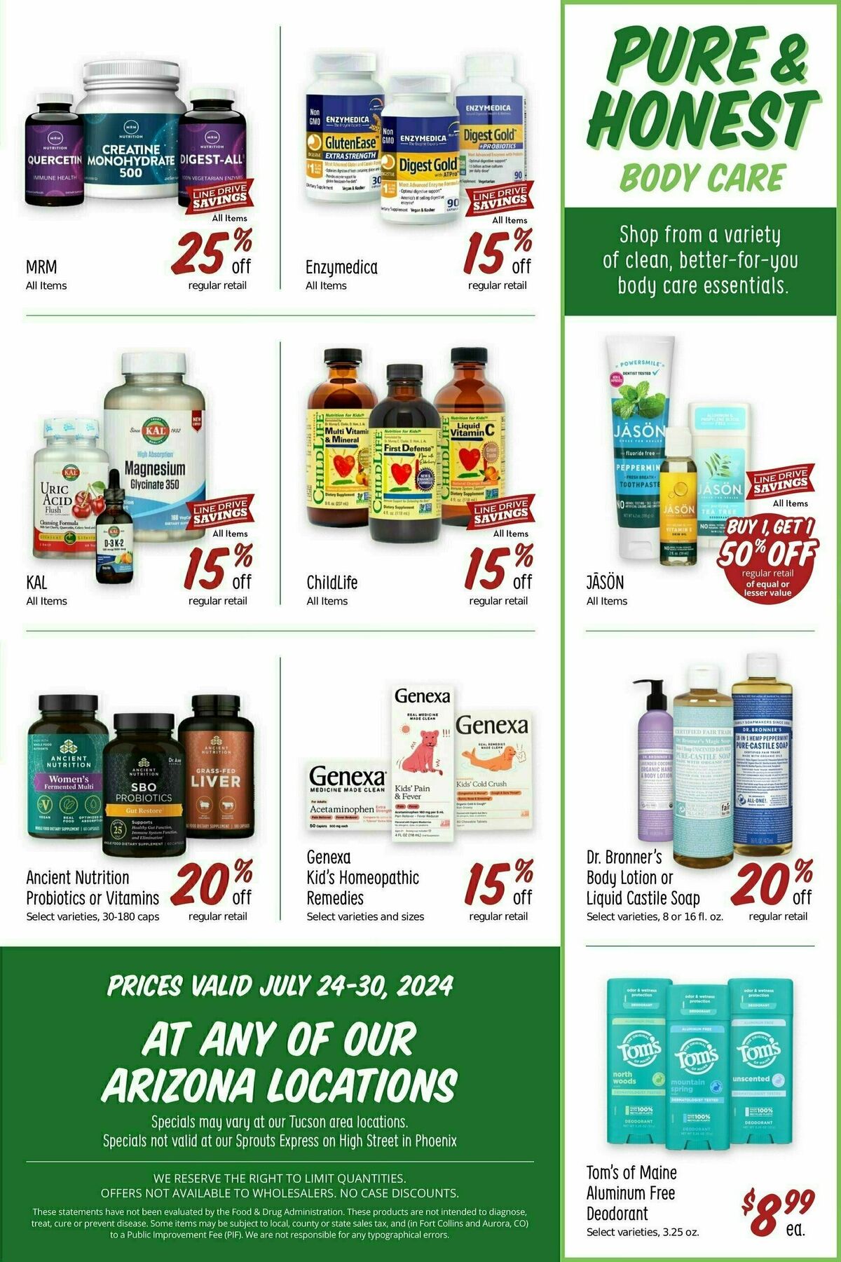 Sprouts Farmers Market Weekly Ad from July 24