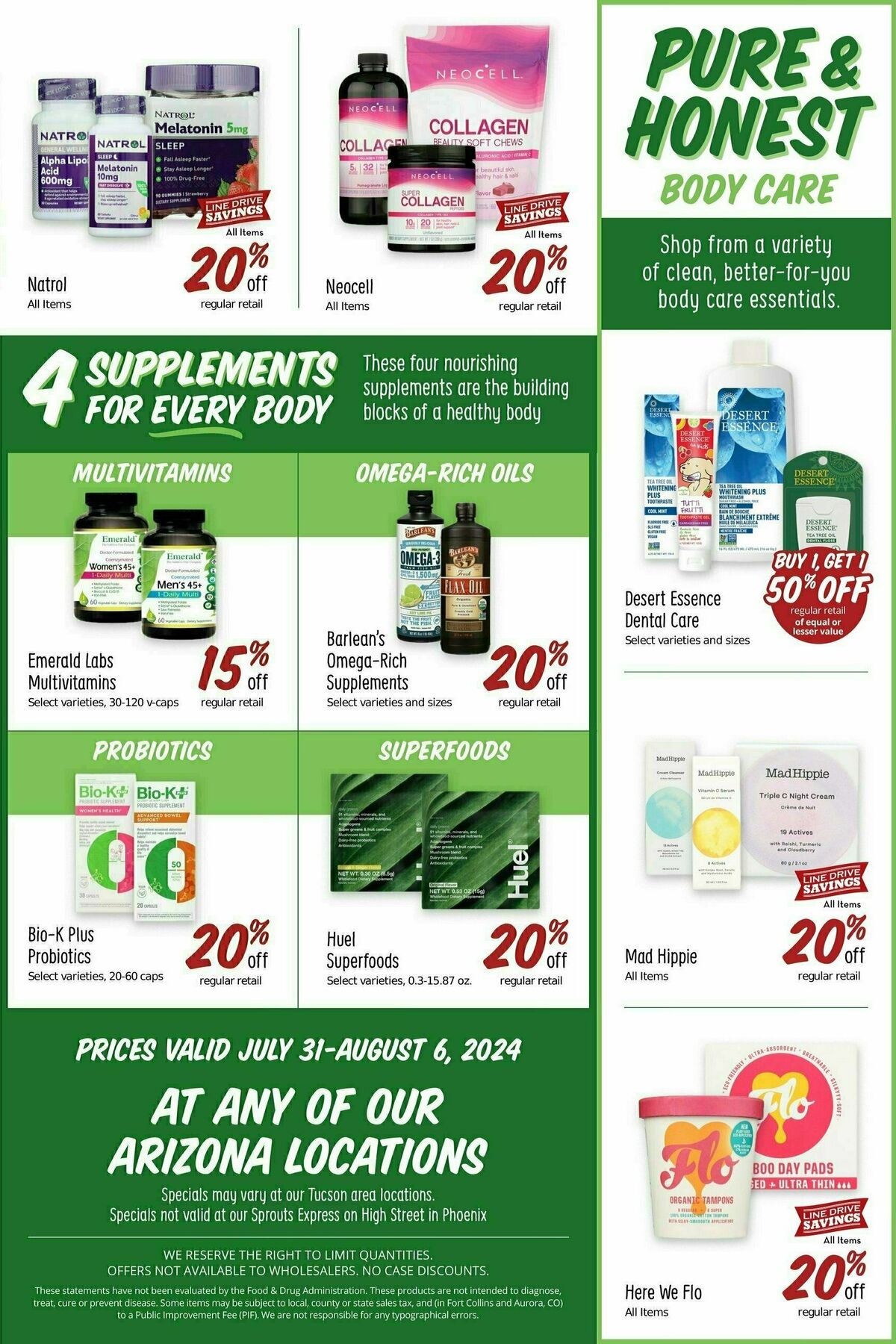 Sprouts Farmers Market Weekly Ad from July 31