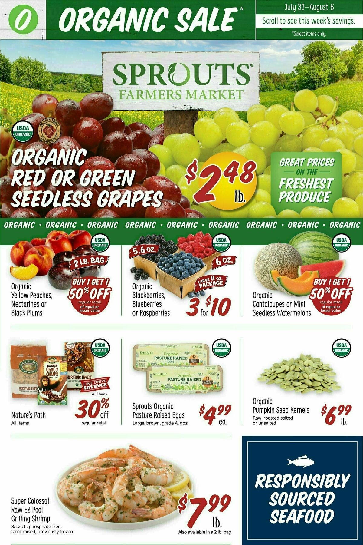 Sprouts Farmers Market Weekly Ad from July 31