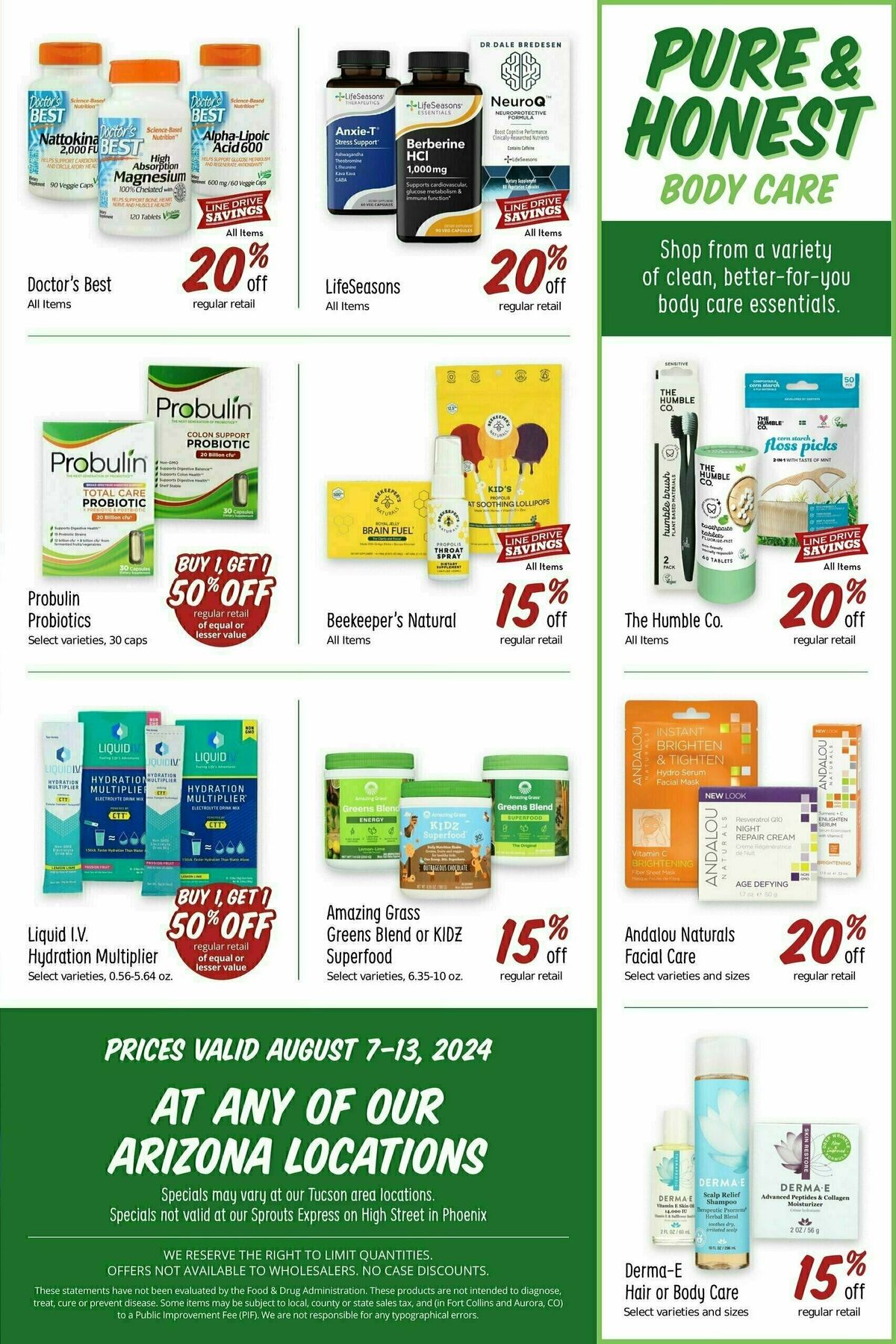 Sprouts Farmers Market Weekly Ad from August 7