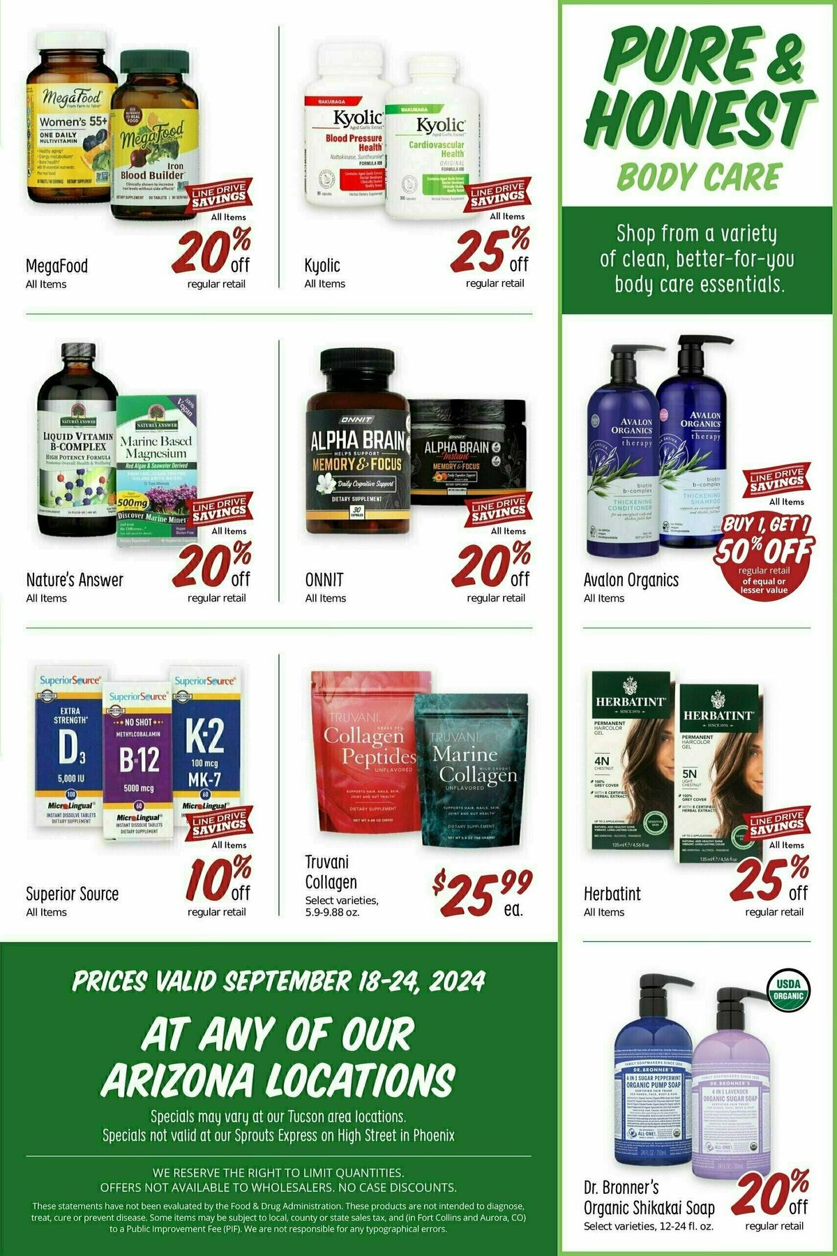 Sprouts Farmers Market Weekly Ad from September 18