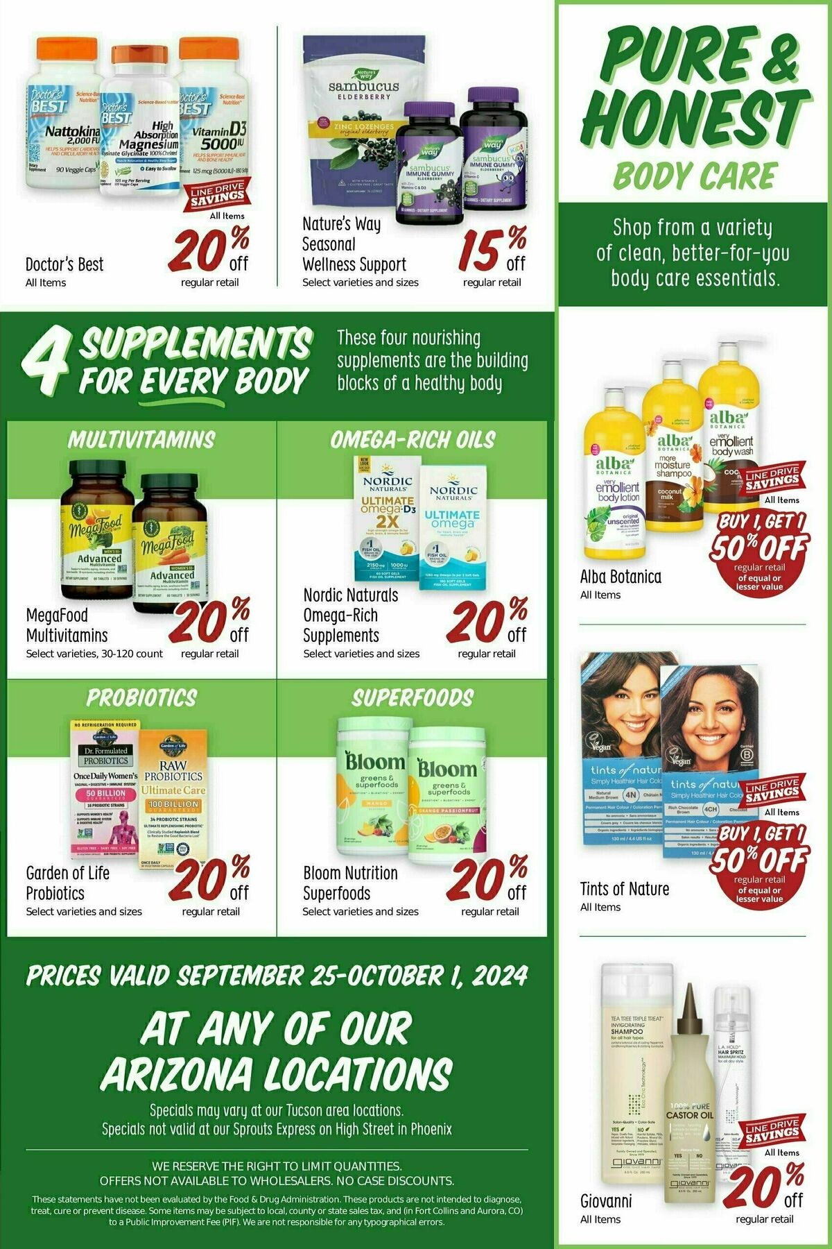 Sprouts Farmers Market Weekly Ad from September 25