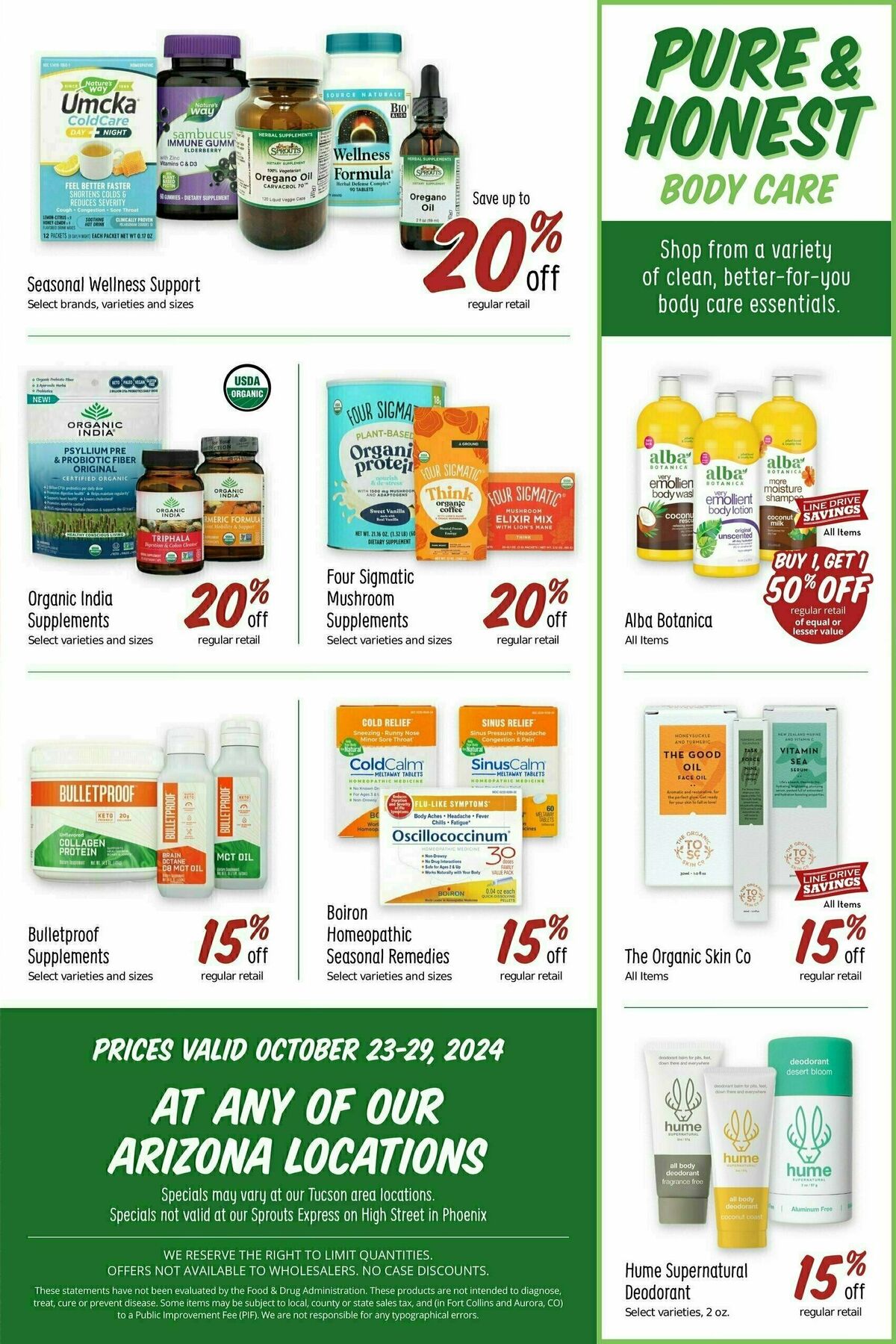 Sprouts Farmers Market Weekly Ad from October 23