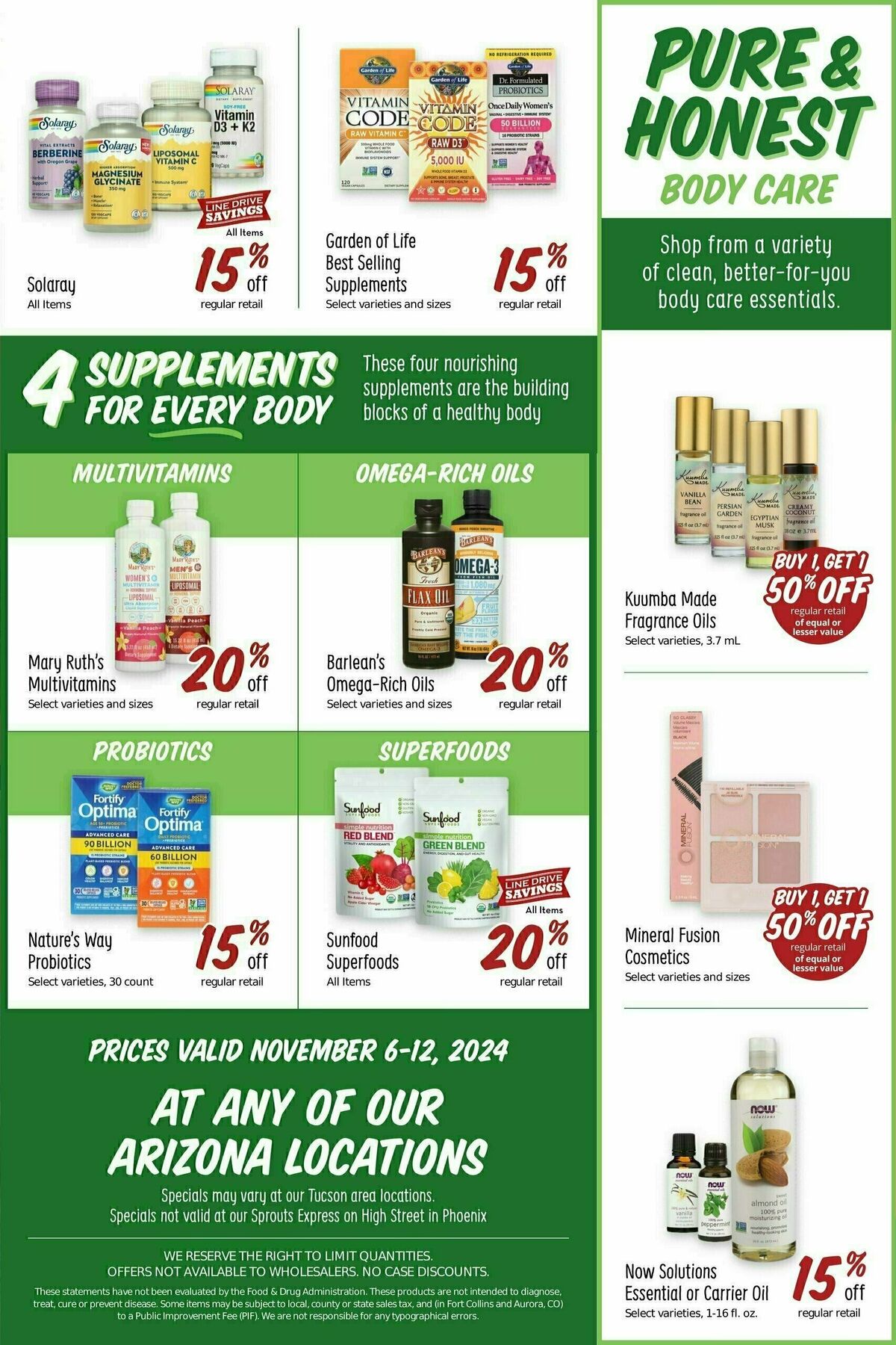 Sprouts Farmers Market Weekly Ad from November 6