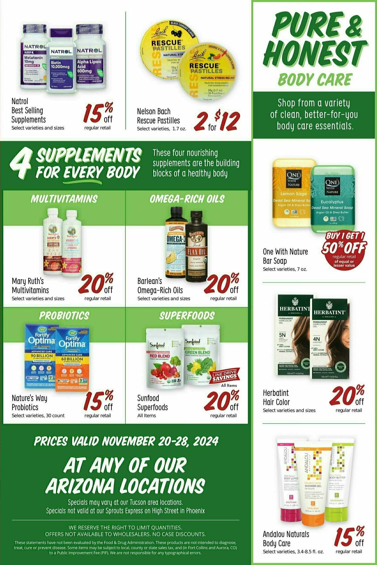 Sprouts Farmers Market Weekly Ad from November 20