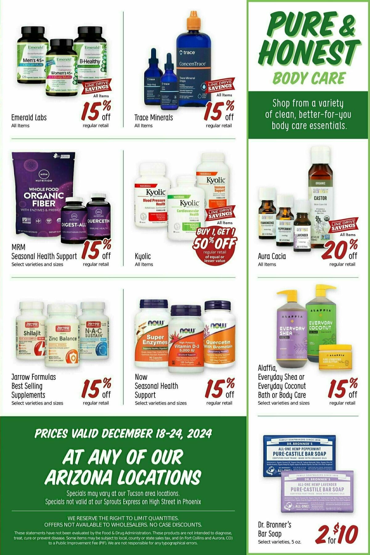 Sprouts Farmers Market Weekly Ad from December 18