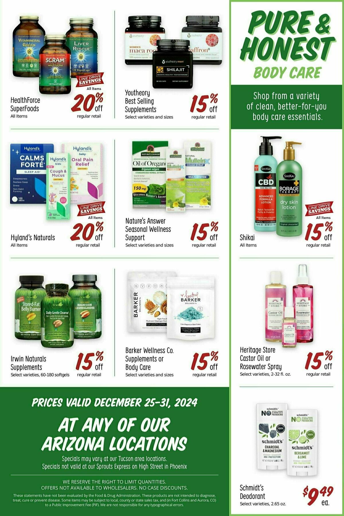 Sprouts Farmers Market Weekly Ad from December 25