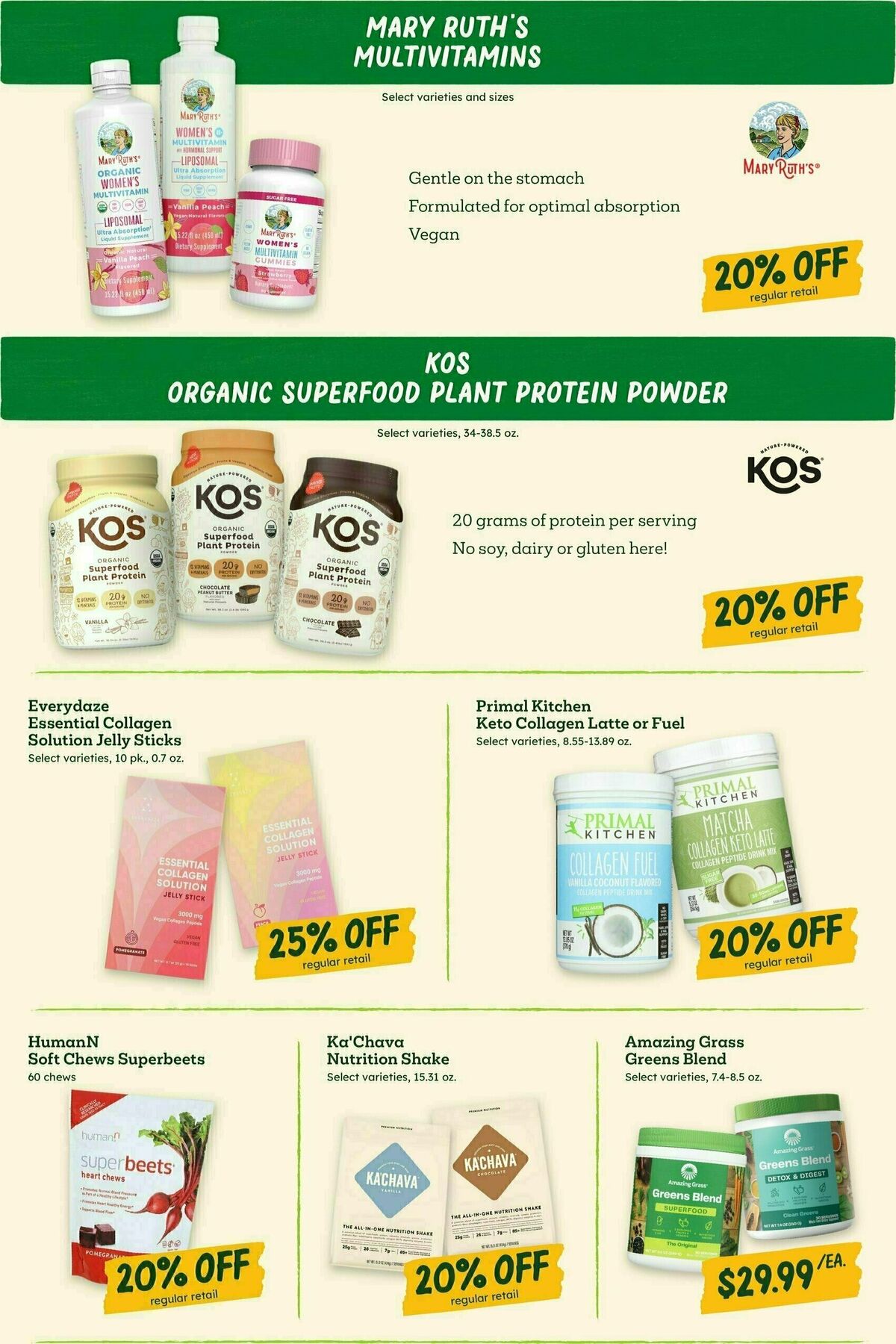 Sprouts Farmers Market Deals of the Month Weekly Ad from January 1