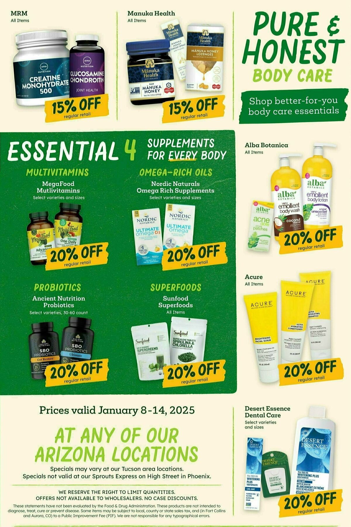 Sprouts Farmers Market Weekly Ad from January 8