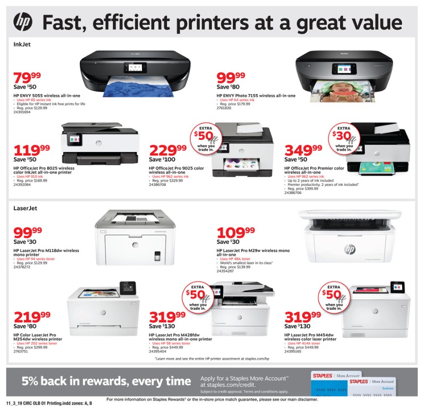 Staples Weekly Ad from November 3