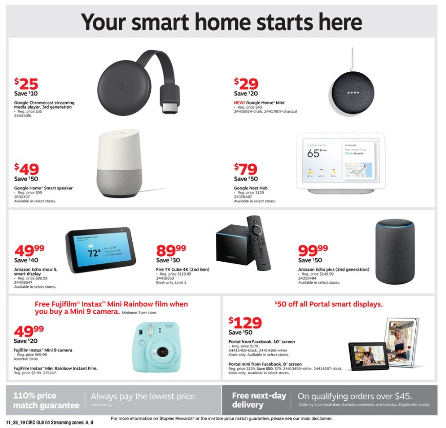 Staples Black Friday Weekly Ad from November 28