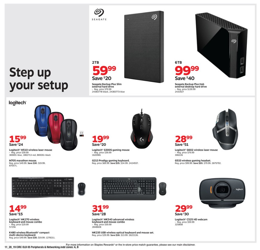 Staples Black Friday Weekly Ad from November 28