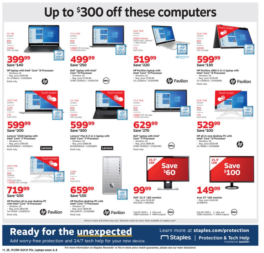 Staples Black Friday Weekly Ad from November 28