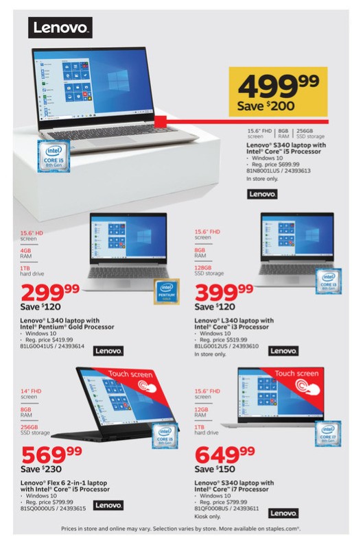 Staples Weekly Ad from March 8