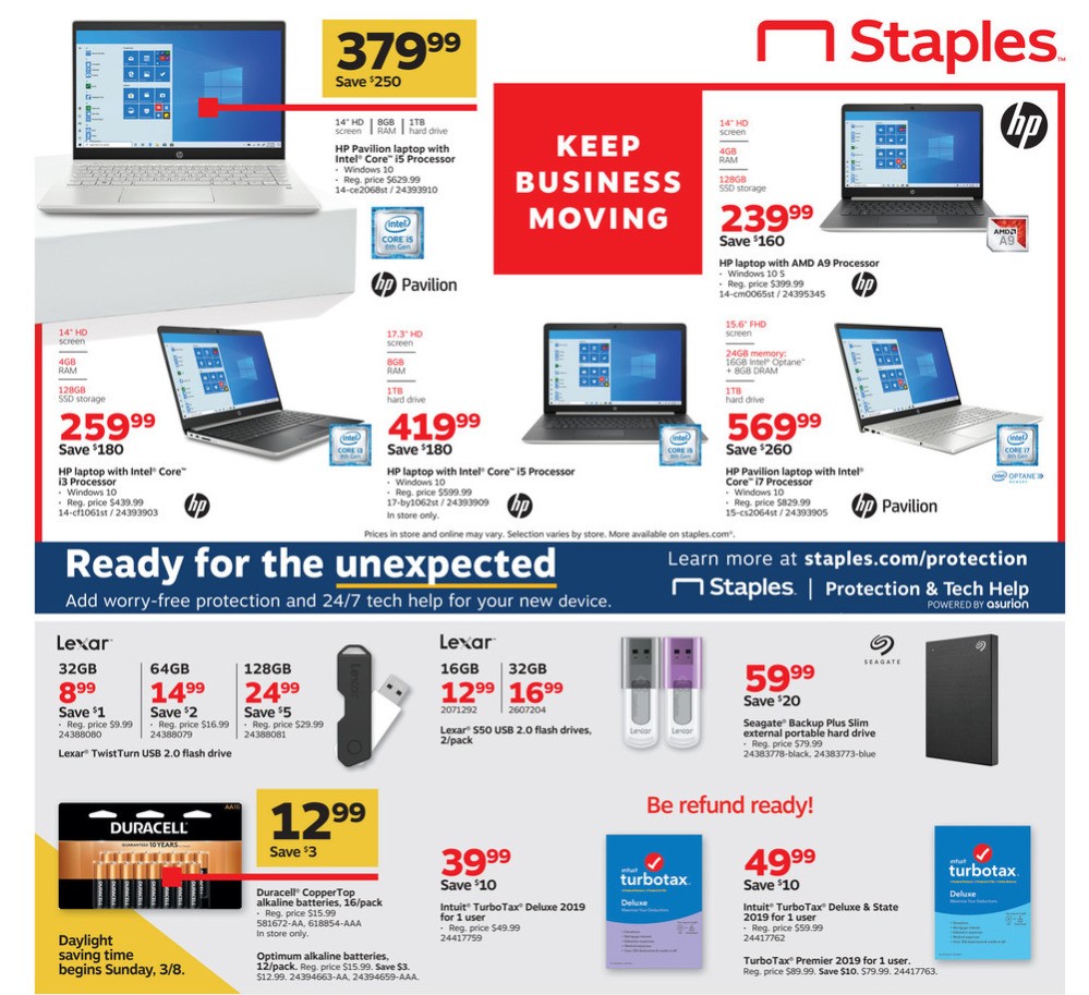 Staples Weekly Ad from March 8