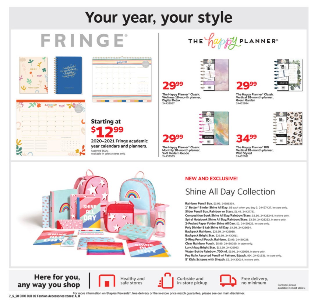 Staples Weekly Ad from July 5