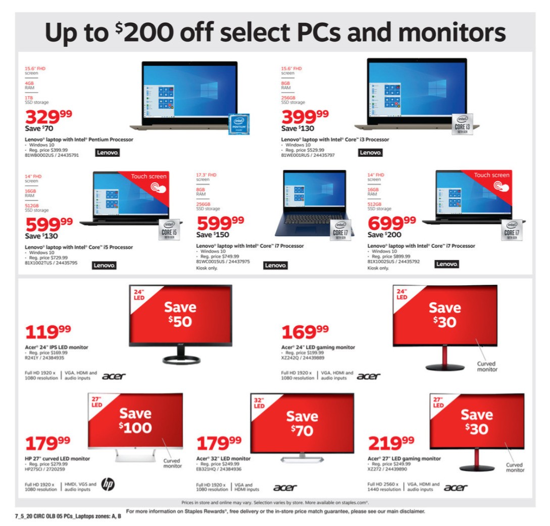 Staples Weekly Ad from July 5