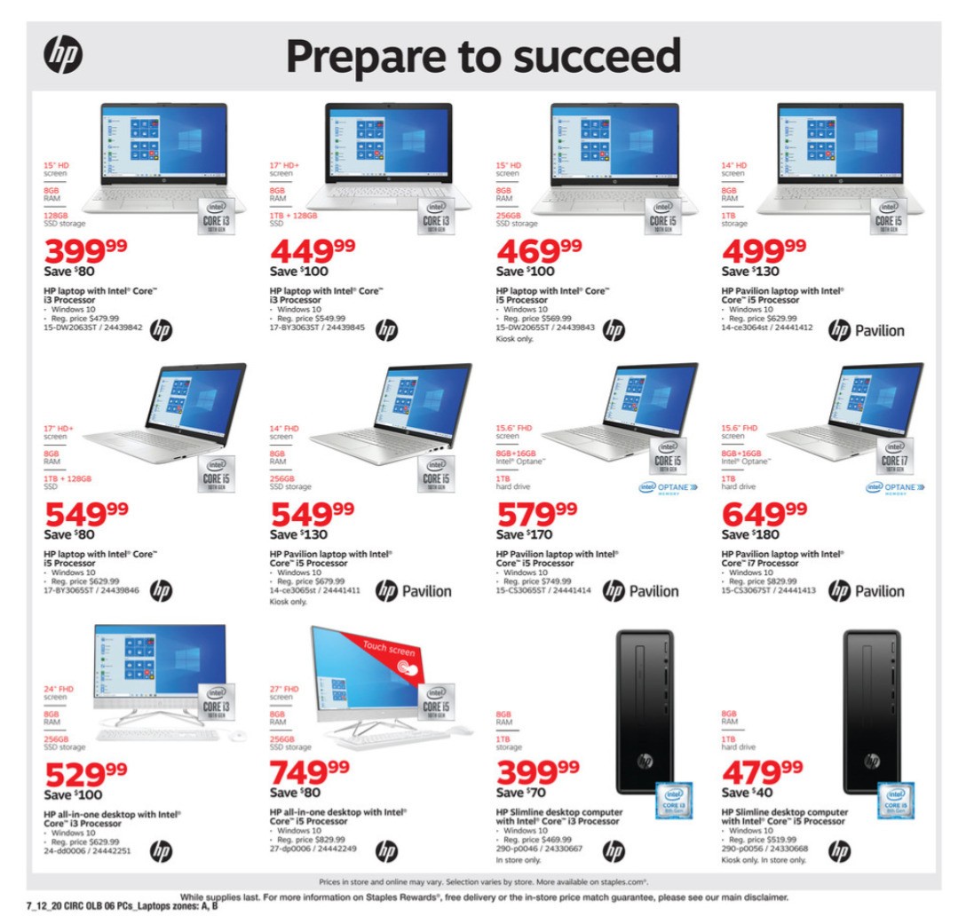 Staples Weekly Ad from July 12