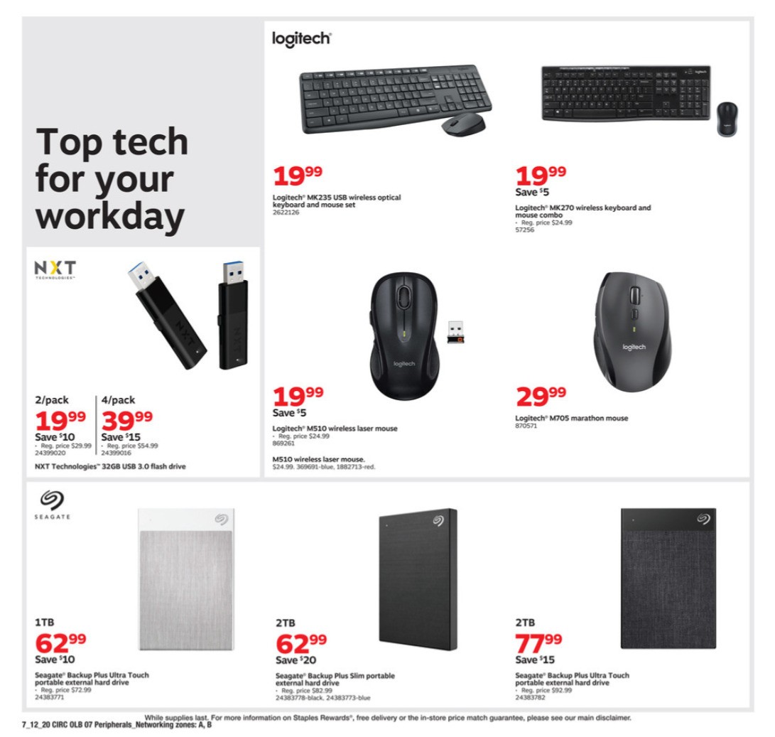 Staples Weekly Ad from July 12