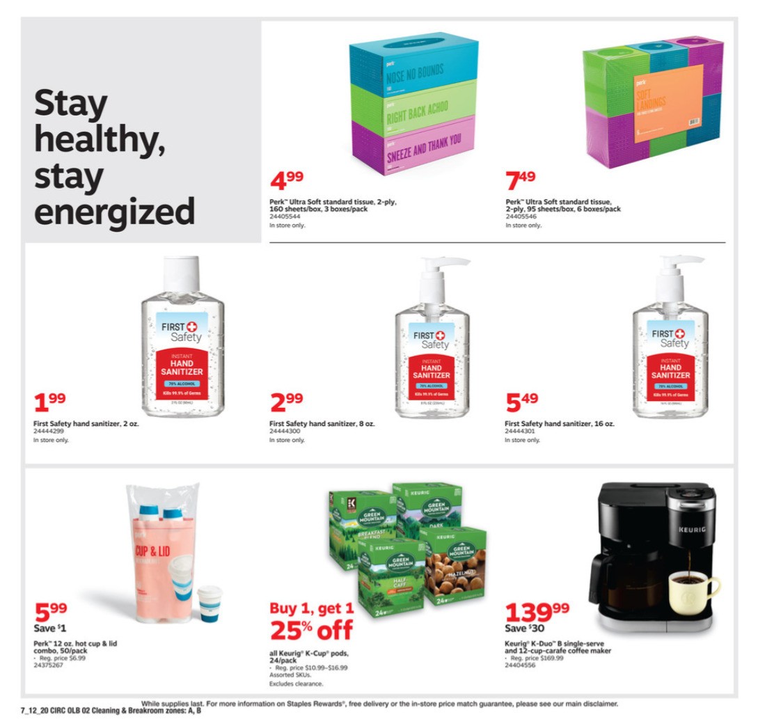 Staples Weekly Ad from July 12