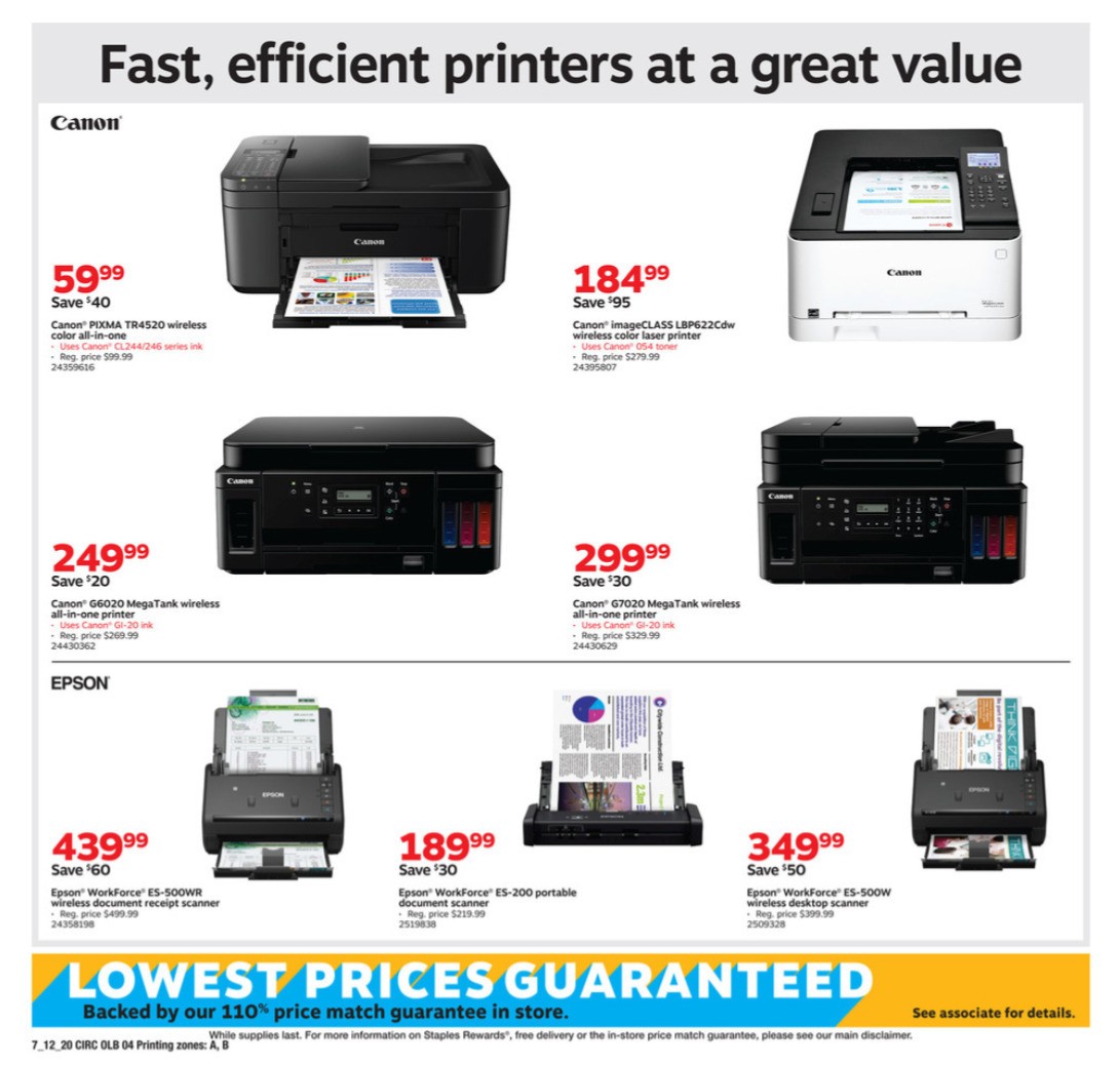 Staples Weekly Ad from July 12