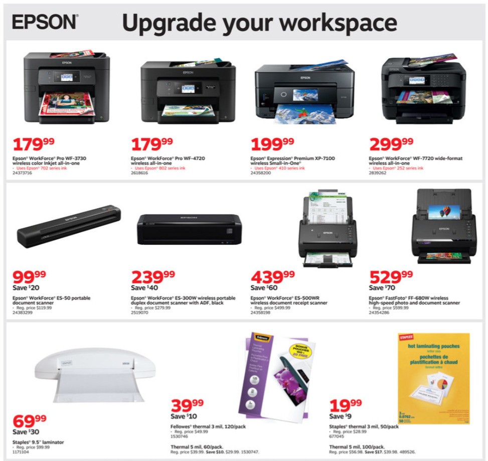 Staples Weekly Ad from July 26