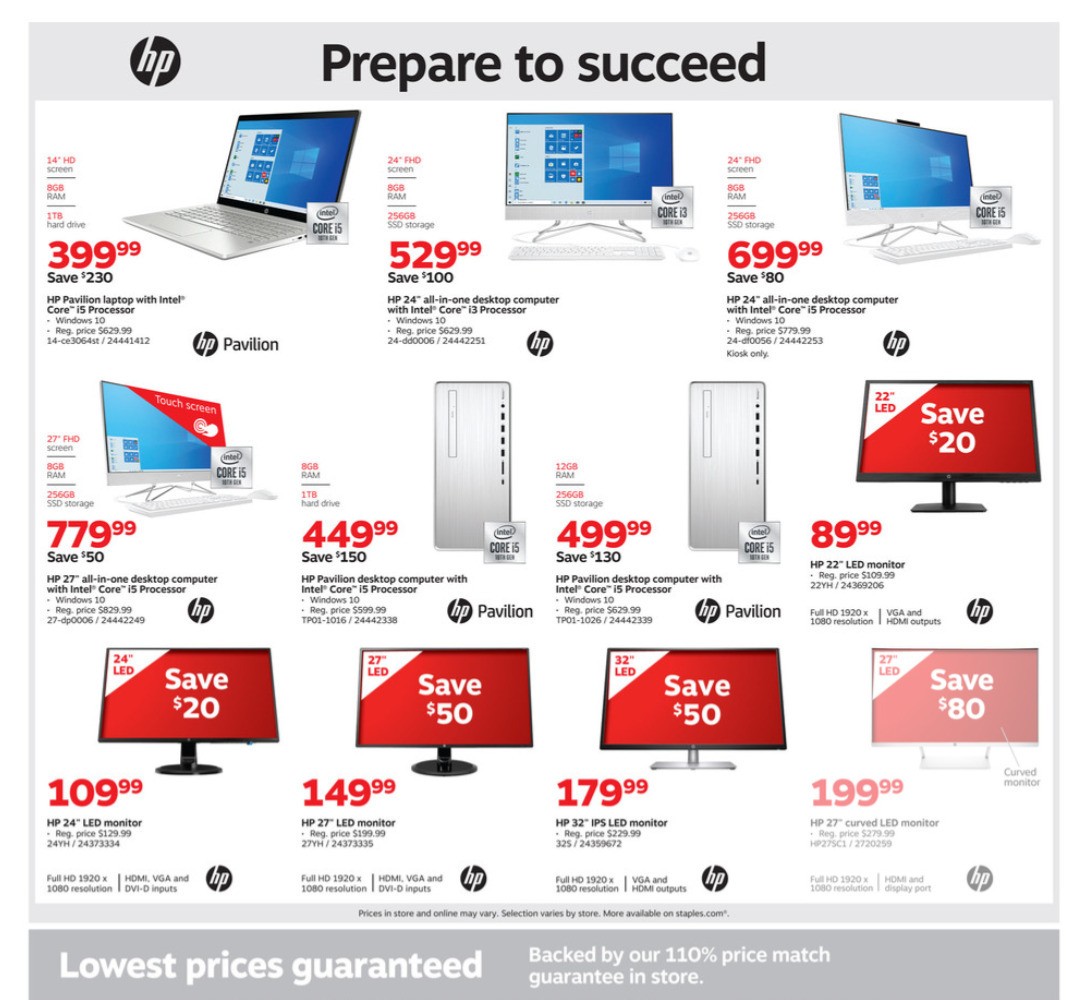 Staples Weekly Ad from August 2