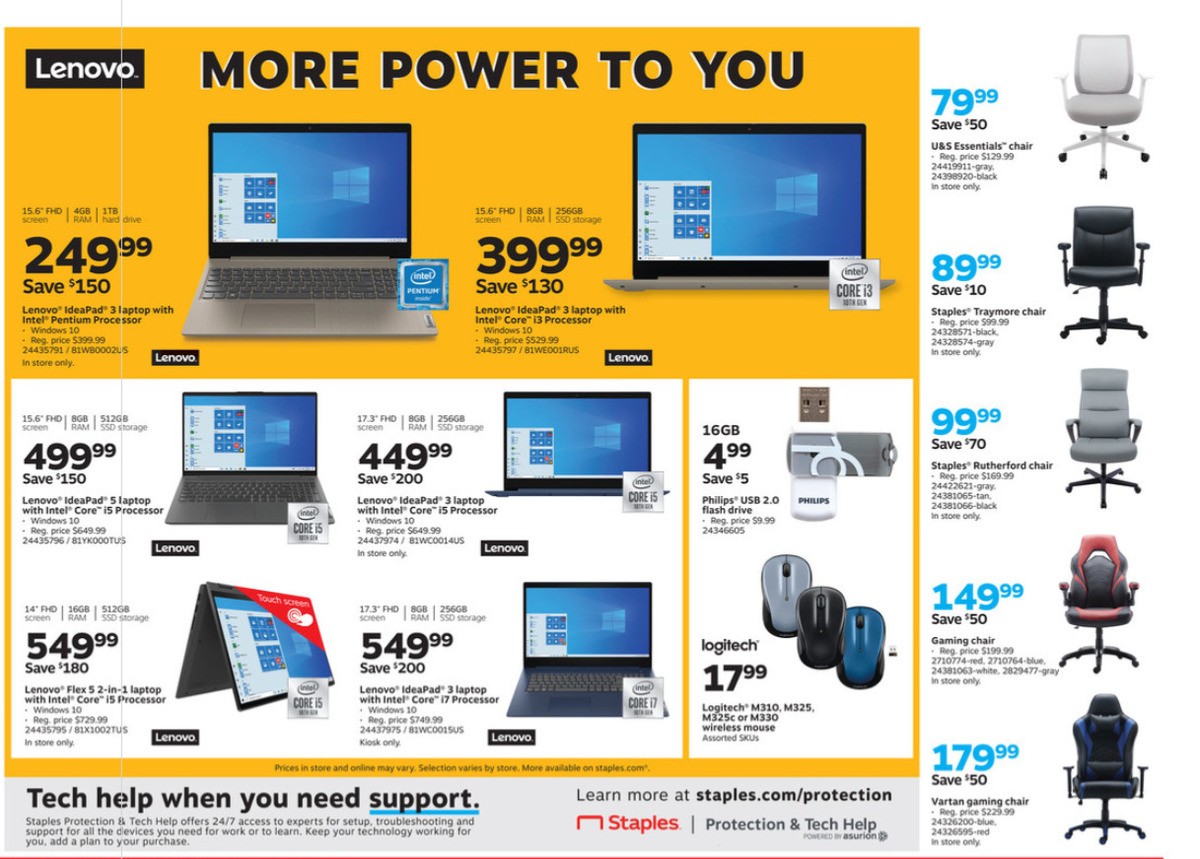 Staples Weekly Ad from August 2