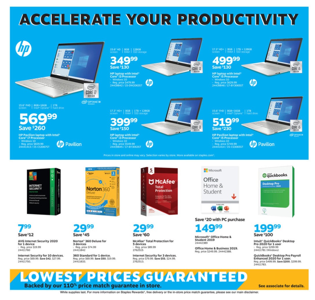 Staples Weekly Ad from August 2