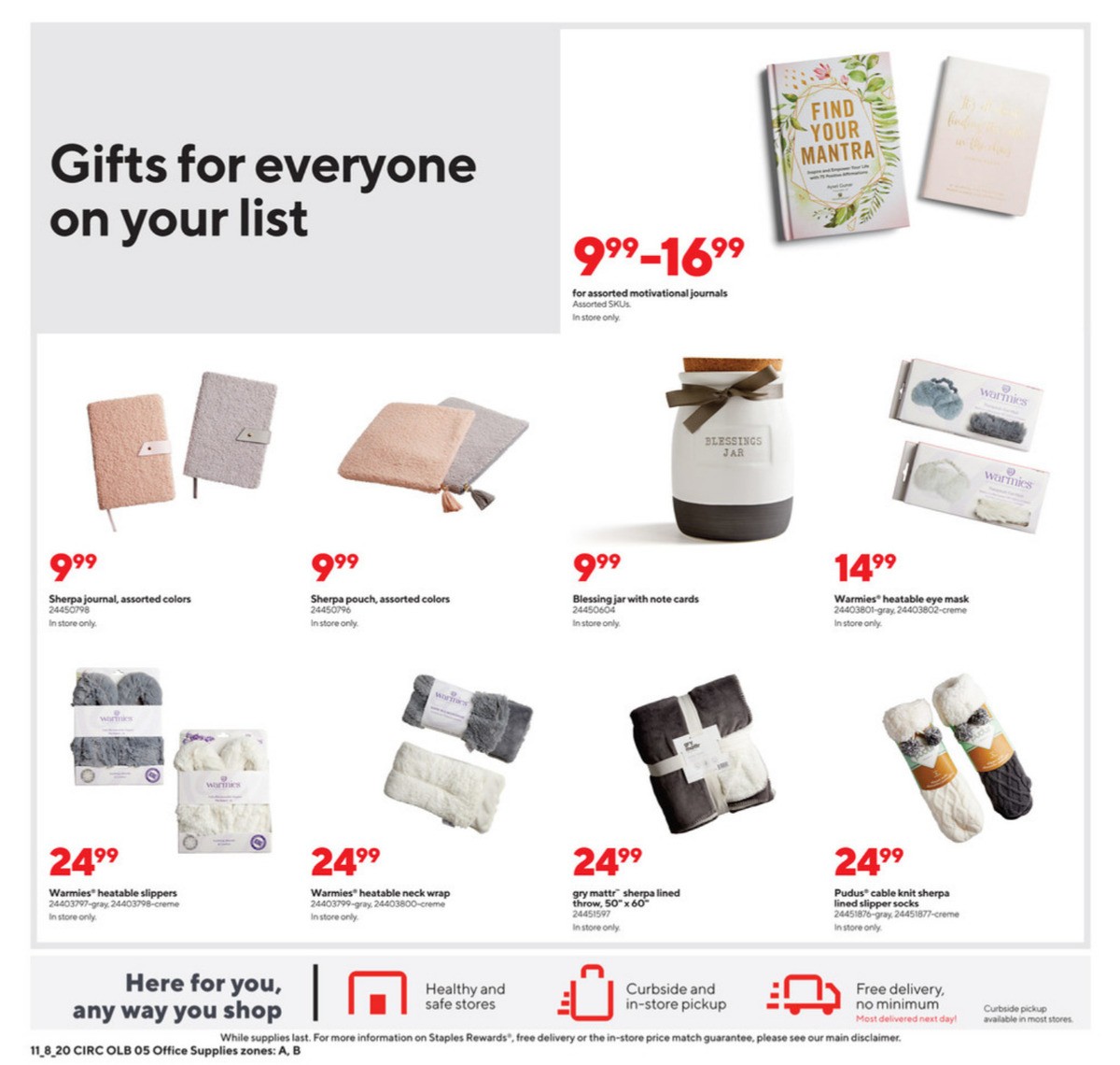 Staples Weekly Ad from November 8