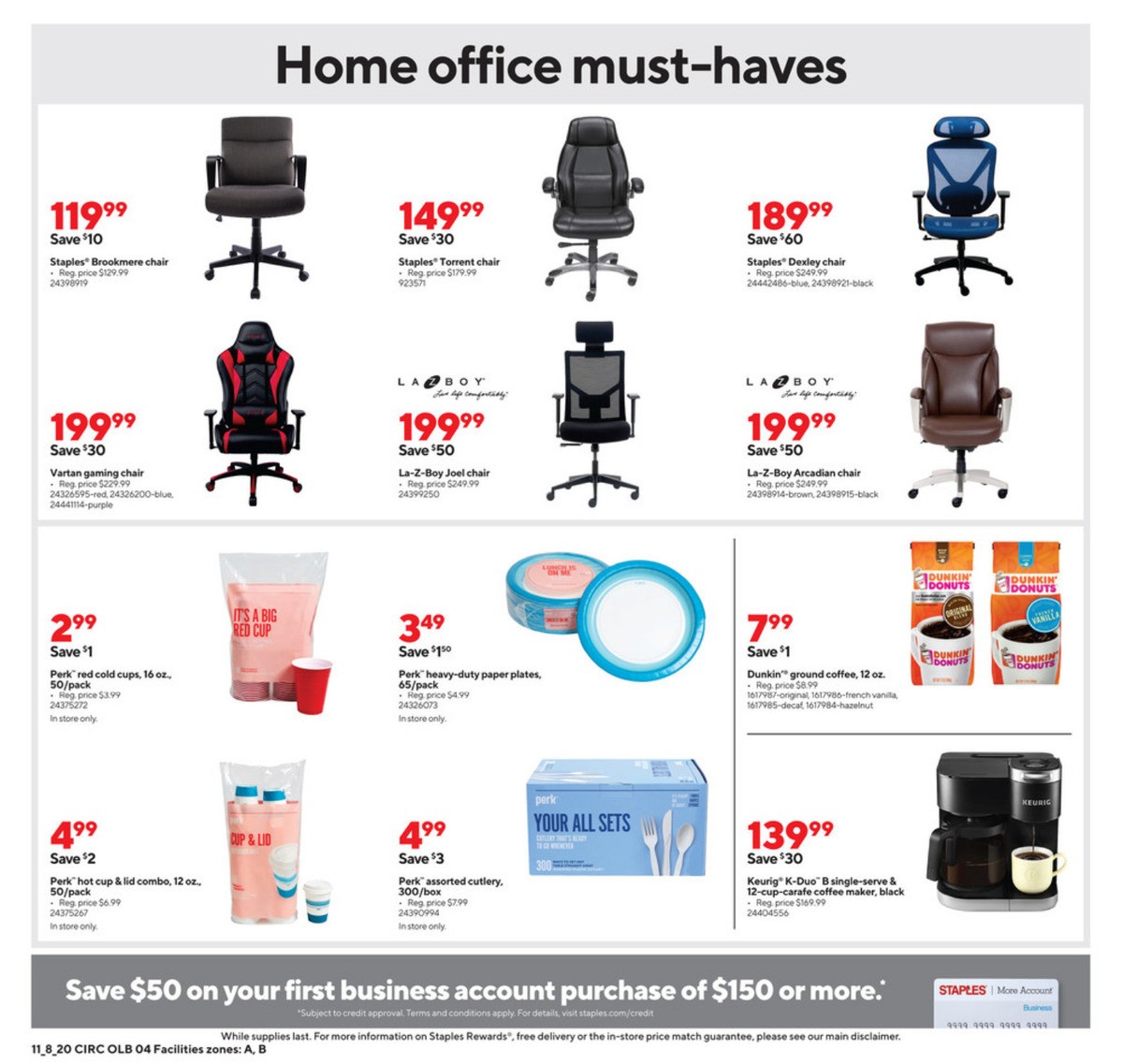 Staples Weekly Ad from November 8