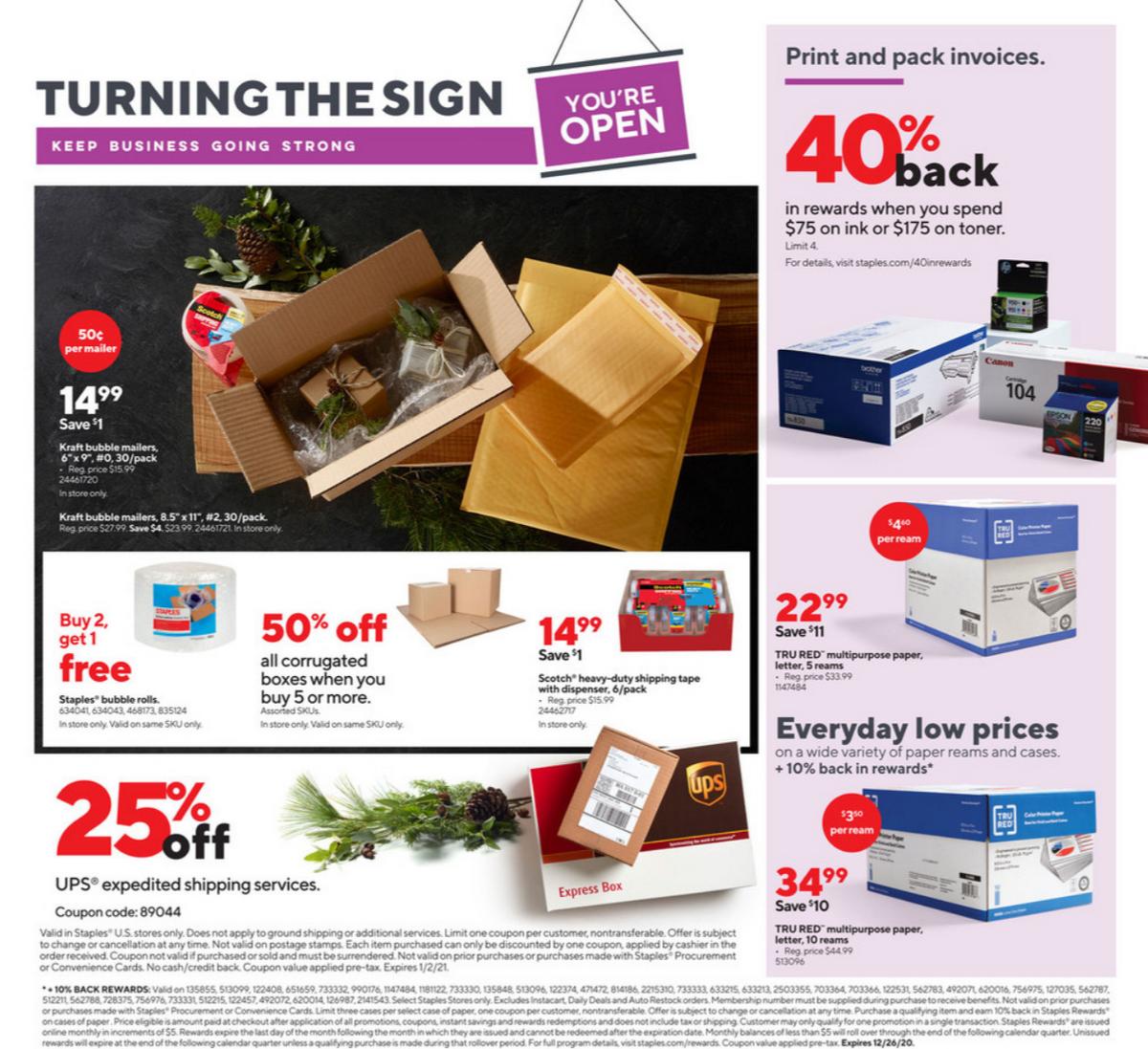 Staples Weekly Ad from November 29