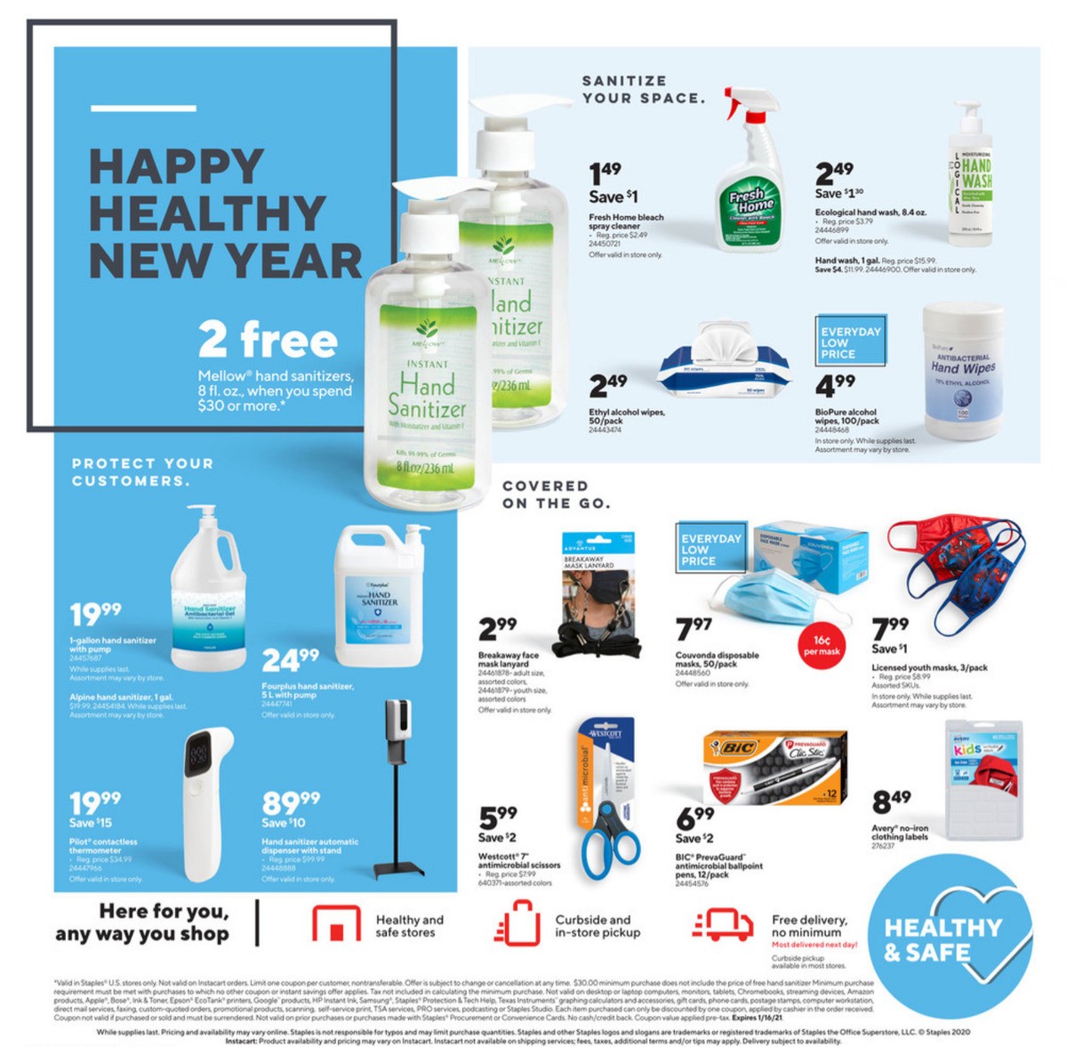 Staples Weekly Ad from January 3