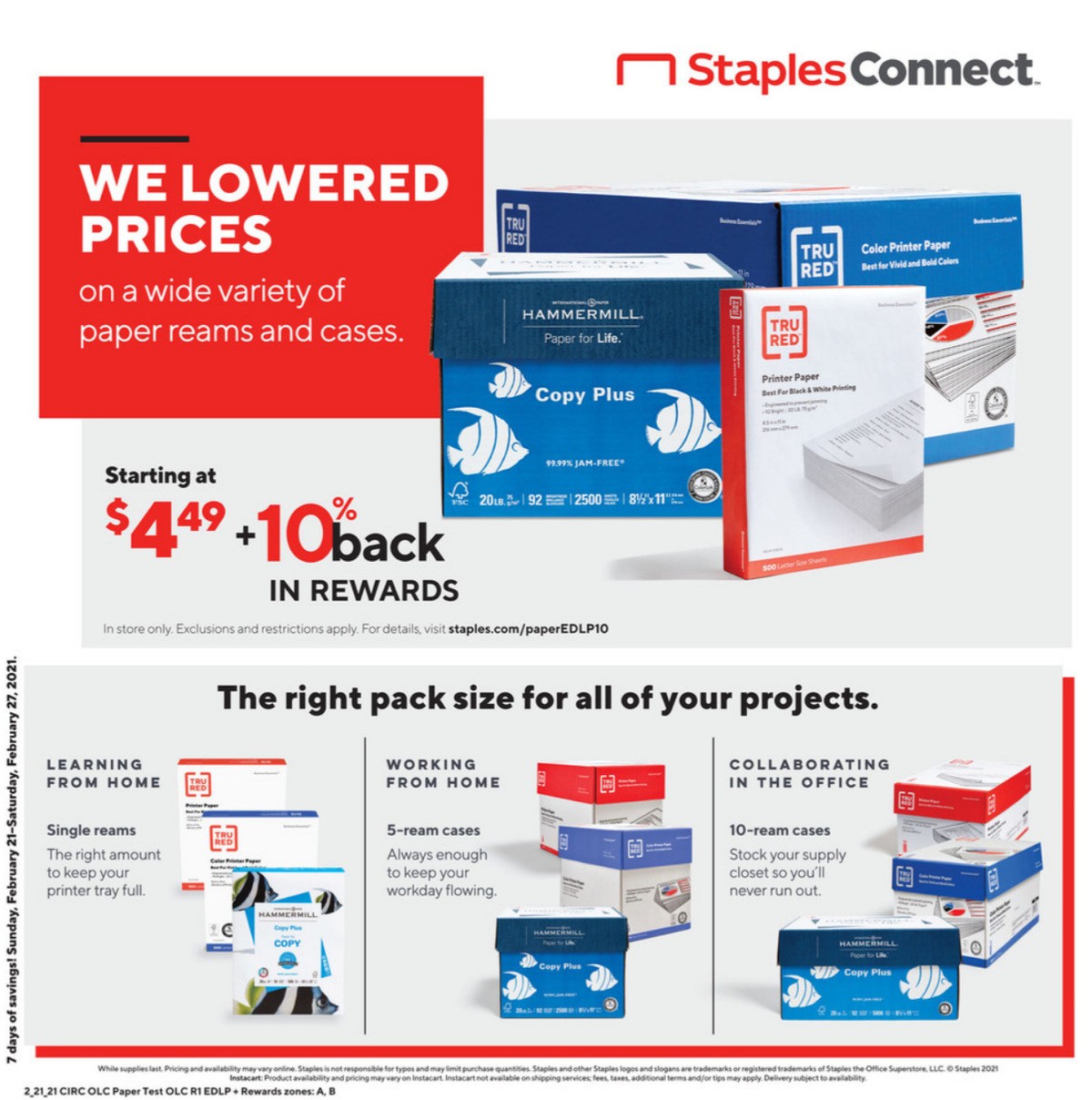 Staples Weekly Ad from February 21