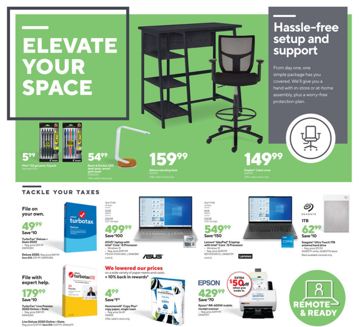 Staples Weekly Ad from April 4