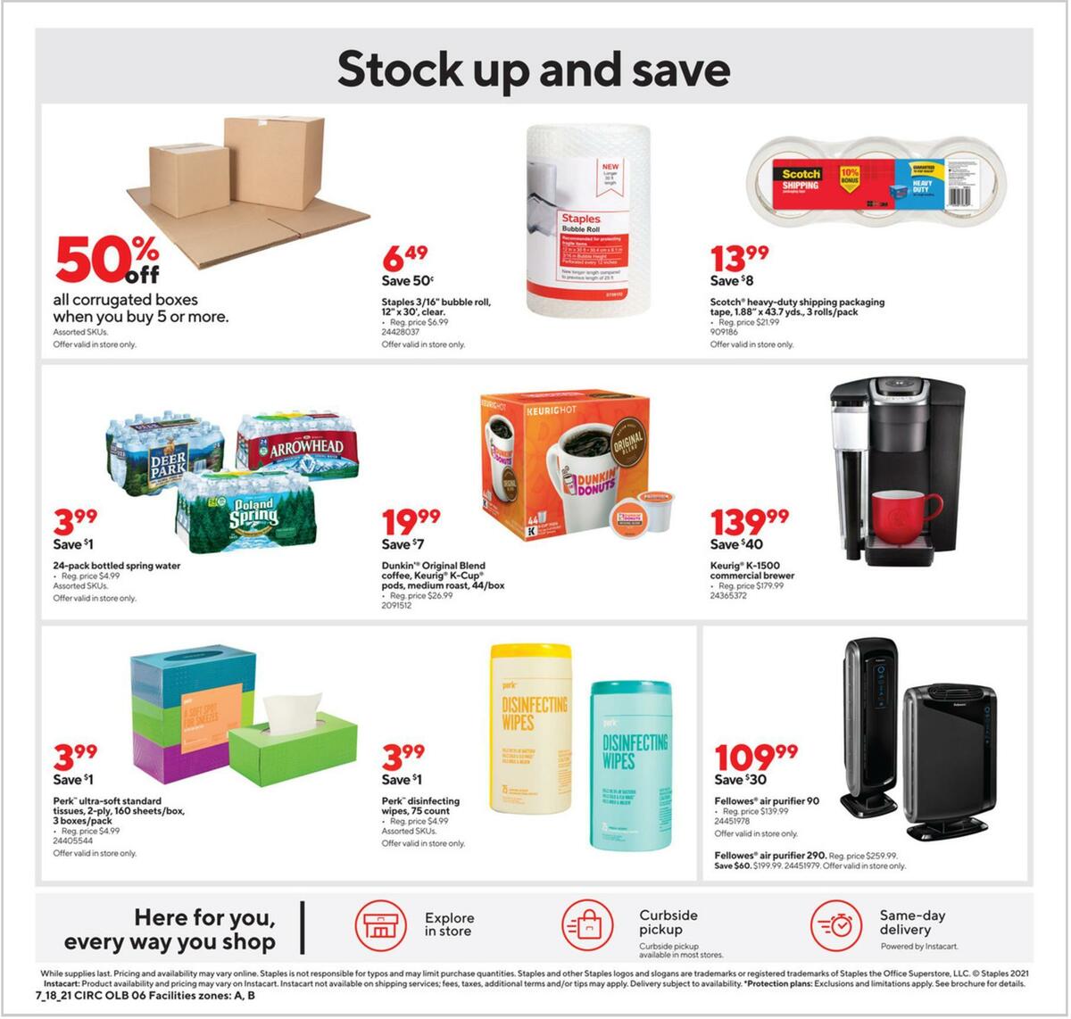 Staples Weekly Ad from July 18