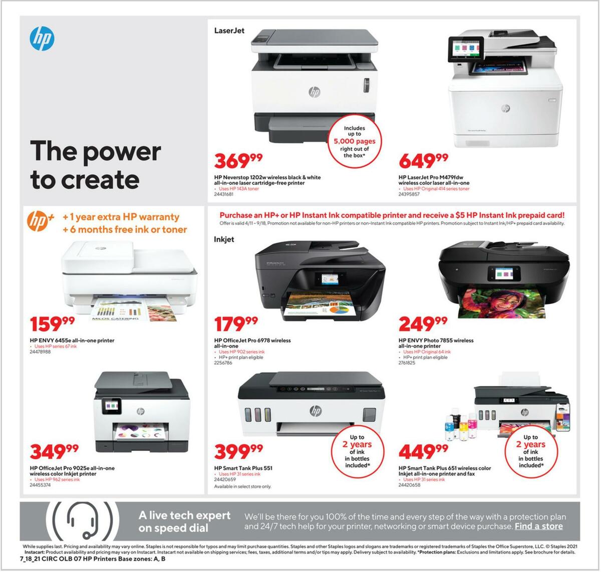 Staples Weekly Ad from July 18