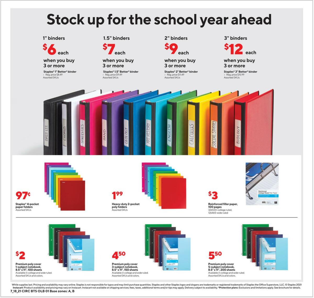 Staples Weekly Ad from July 18