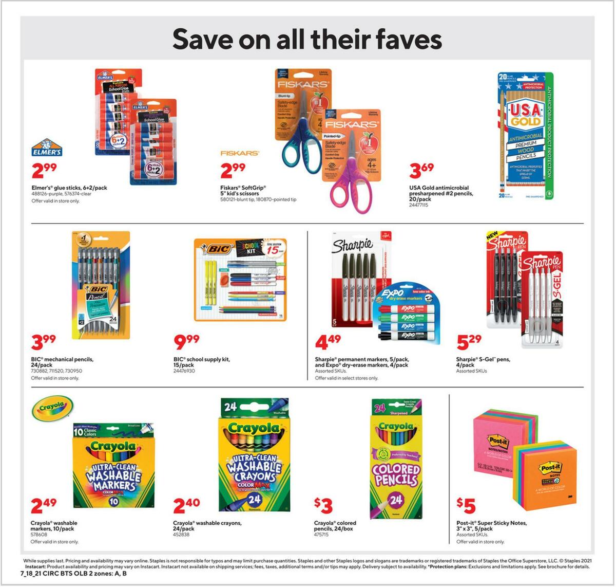 Staples Weekly Ad from July 18